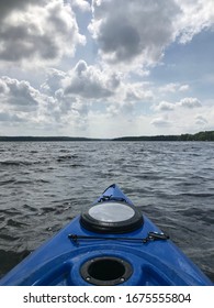 Kayak In The Middle Of The Water. POV