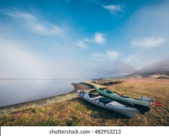 Kayak On The Incelandic West Fjord