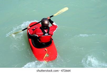 a kayaker