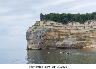 Kayakers In Lake Superior Michigan