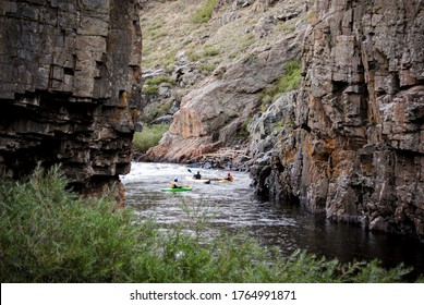 Kayakers In The Poudre River