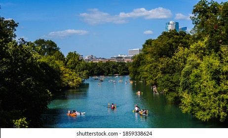 Kayaking Barton Creek In Austin, TX