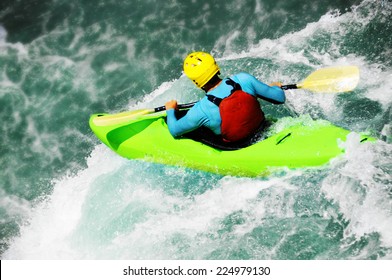 Kayaking, extreme fall