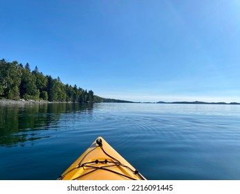 Kayaking On Beautiful Lake Superior In Thunder Bay