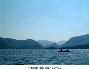 Kayaking On Derwent Water In The Lake District