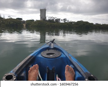 Kayaking On The River In Wooli New South Wales 