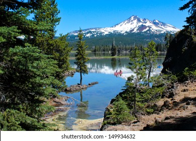 Kayaking On Sparks Lake, Oregon