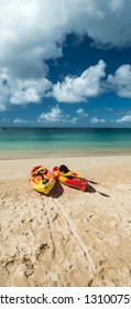 Kayaks In Barnes Bay, Anguilla Island