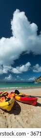 Kayaks In Barnes Bay, Anguilla Island