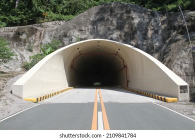 Kaybiang Tunnel. It is the Philippines' longest subterranean road tunnel, the 300-meter underpass under Mt. Pico de Loro.