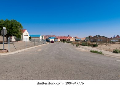 Kayenta, Arizona - July 17, 204: View of a residential neighbourhood in the township of Kayenta, in the Navajo County, State of Arizona, USA.