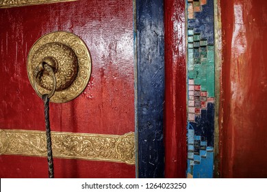 Kaza, Spiti-The Middle Land, Himachal Pradesh / India: Kye Gompa (monastery), architecture in the cold desolate desert Himalayan mountain valley. The highest motor-able village at 4520 metres.