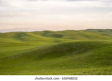 Kazakhstan Steppe Panorama View