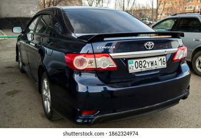Kazakhstan, Ust-Kamenogorsk, november 7, 2020: Toyota Corolla (E140). Japanese car