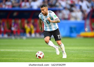 KAZAN, RUSSIA - JUNE 30: Nicolás Otamendi Of Argentina During The Russia 2018 World Cup Football Match Between France And Argentina