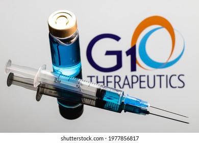 Kazan, Russia - May 22, 2021: G1 Therapeutics Is Biopharmaceutical Company Specializes In Small Molecule Therapeutics For The Treatment Of Patients With Cancer.