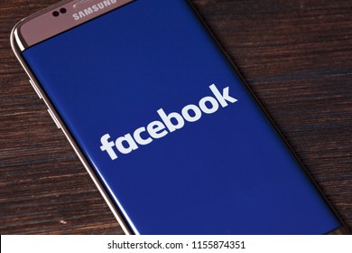 Kazan, Russian Federation - Aug 5, 2018: Home Page Of Social Network Site Facebook,Facebook Notifications Of Friend Request, Facebook Is A Social Networking Service, Owned And Operated By Facebook