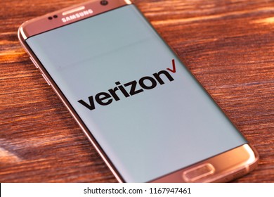 Kazan, Russian Federation - Aug 5, 2018: Verizon website displayed on smartphone