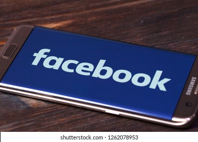 Kazan, Russian Federation - Aug 5, 2018: Home Page Of Social Network Site Facebook,Facebook Notifications Of Friend Request, Facebook Is A Social Networking Service, Owned And Operated By Facebook