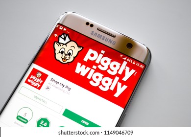 Kazan, Russian Federation - Jun 15, 2018: Piggly Wiggly Application On The Phone, In The App Storef