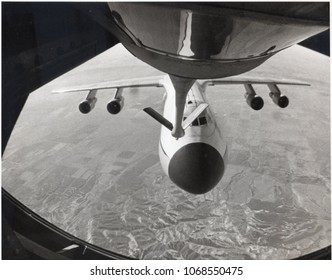 KC 135 Tanker Refueling By A C 5 A Over Montana