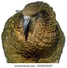 Kea parrot close-up, New Zealand bird - Powered by Shutterstock