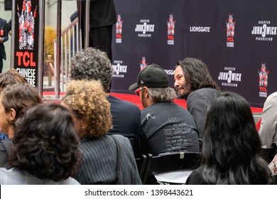 Keanu Reeves. Actor's Handprints and Footprints Cemented on Hollywood Boulevard. Chinese Theater Event, Guests, Celebrities, Halle Berry, Laurence Fishburne.
Hollywood, California, USA, May 14, 2019