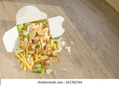 Kebab box with french fries