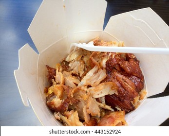 Kebab box with fried chicken meat
