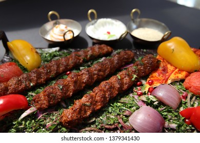 Kebab Skewers Indian Food Arabic Food Stock Photo 1379341430 | Shutterstock