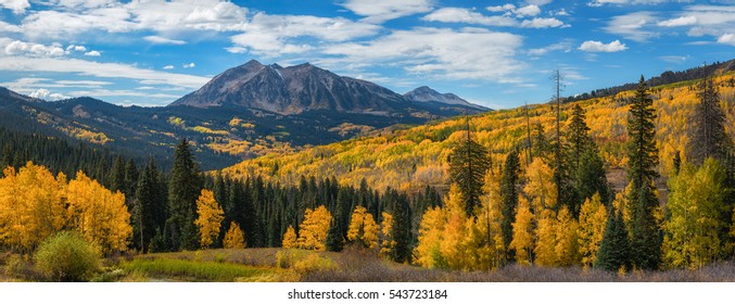 Kebler Pass Panorama In Autumn 