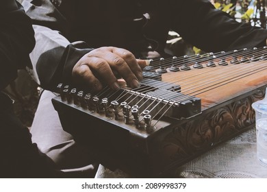 Kecapi Or Harp, Traditional Music Instrument Of Sundanese, West Java, Indonesia.