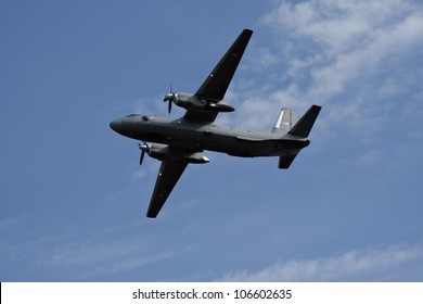 KECSKEMET, HUNGARY - AUGUSTUS 17: An Antonov An-26 Flies At The International Air And Military Show On Augustus 17, 2008 In Kecskemet, Hungary