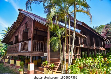 Kedah, Malaysia : 28th December 2020 - Exterior view of Malaysia village traditional house