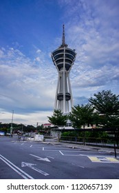 KEDAH, MALAYSIA - July 20, 2018 : A View Of TM Tower ( Menara Alor Setar ) At Alor Setar City. Among A Attraction For Tourist At Kedah
