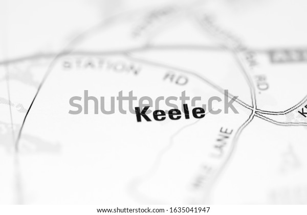 Keele on a geographical map\
of UK