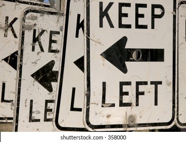 Keep Left. Liberal Metaphor.