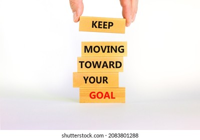 Keep Moving Toward Your Goal Symbol Stock Photo 2083801288 | Shutterstock