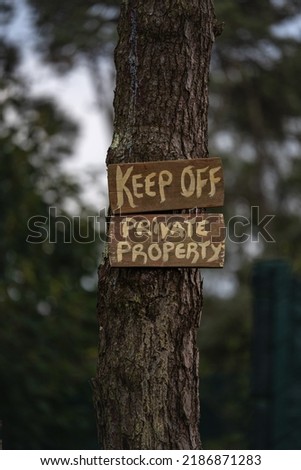 keep off private property signal