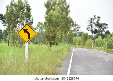 Keep Right Sign Traffic Signon The Road