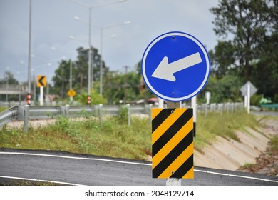 Keep Right Sign Traffic Signon The Road