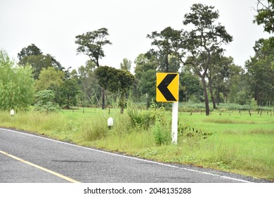 Keep Right Sign Traffic Signon The Road