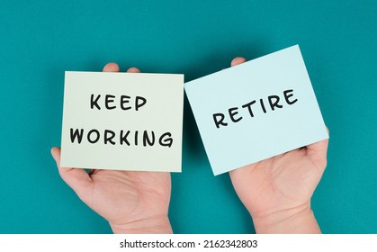 Keep Working Retire Making Decision Planning Stock Photo 2162342803 ...