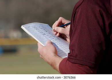 Keeping Score At A Baseball Game