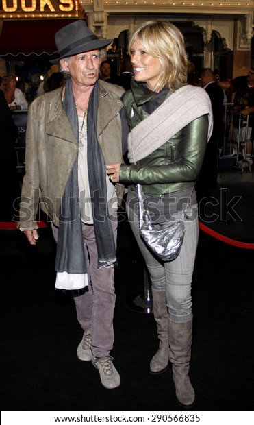 Keith Richards Patti Hansen Los Angeles Stock Photo Edit Now 290566835