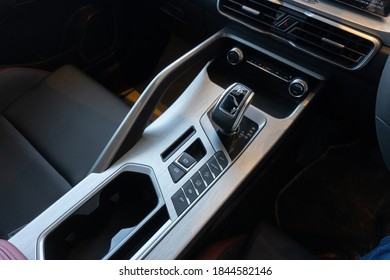 Kelantan, Malaysia - 30 October 2020: A Photograph Of Brand New 2020 Proton X50 Interior.