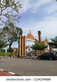 KELANTAN, MALAYSIA , MARCH 29, 2017: Archway Of Kota Sultan Ismail Petra Or Kota Sultan Ismail Petra Arch Located In Kota Bharu, Kelantan, Malaysia.