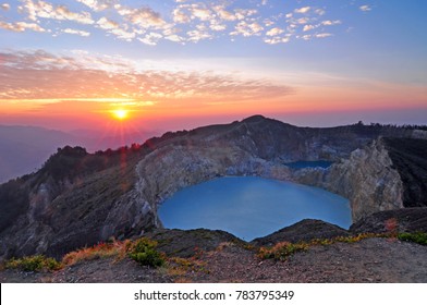 Kellimutu Lake Sunrise Flores Indonesia