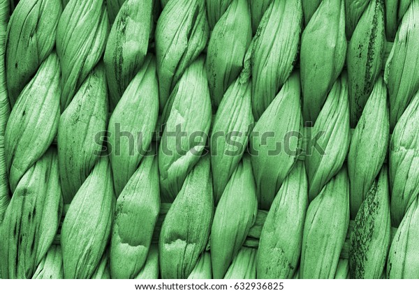 Kelly Green Raffia Place Mat Extra Stock Photo Edit Now 632936825