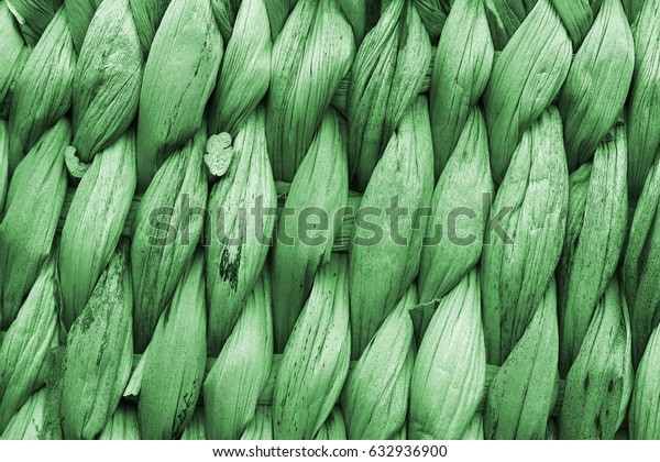 Kelly Green Raffia Place Mat Extra Stock Photo Edit Now 632936900